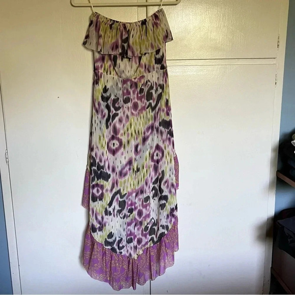 Anthropologie Lilka High-Low Hemline Strapless Tulle Dress - Picture 5 of 13